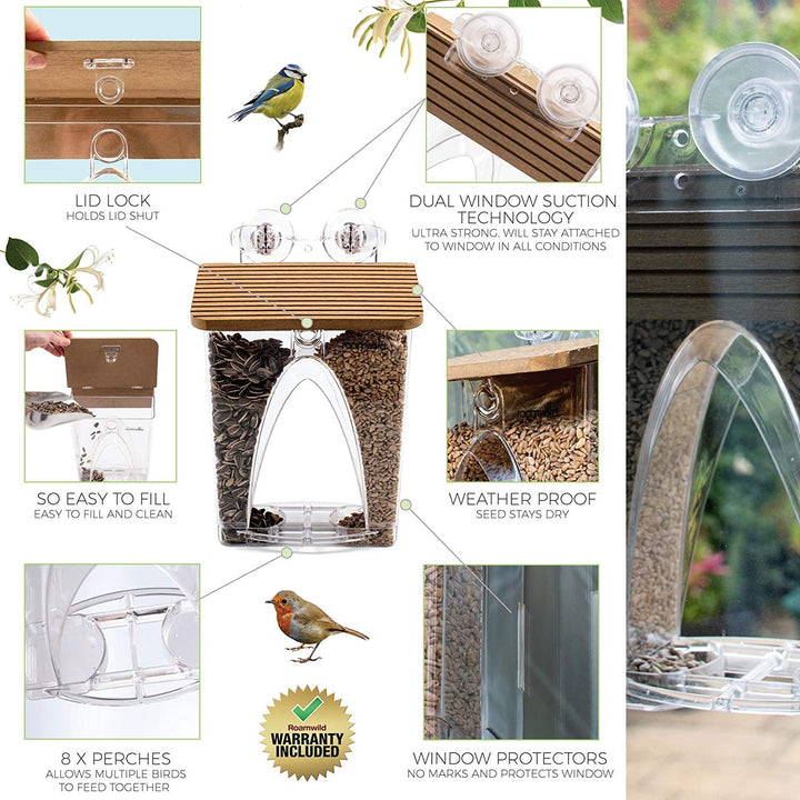 💝 Arch Window Bird Feeder🏠 - FOFOPO