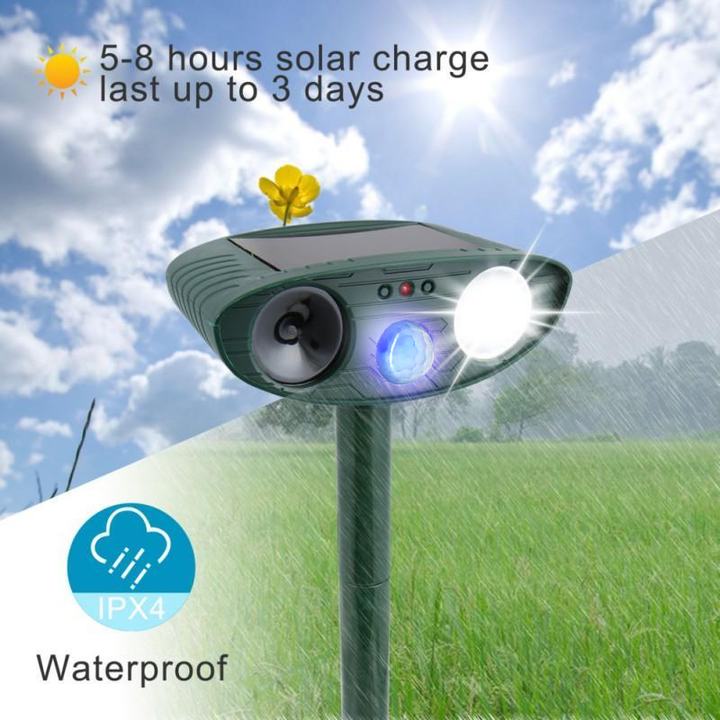 Raccoon Outdoor Ultrasonic Repeller - Solar Powered - FOFOPO