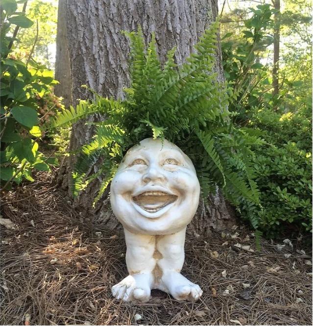 Mugglys Face Statue Planter - FOFOPO