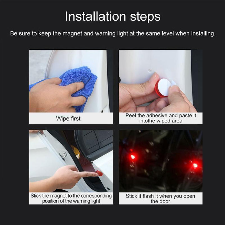 Universal Car Door led Opening Warning Signal Light (2pcs) - FOFOPO