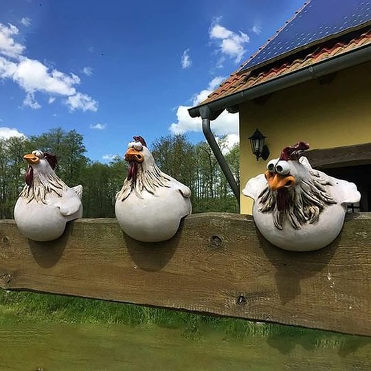 🔥Funny Chicken Garden Fence Decoration - FOFOPO