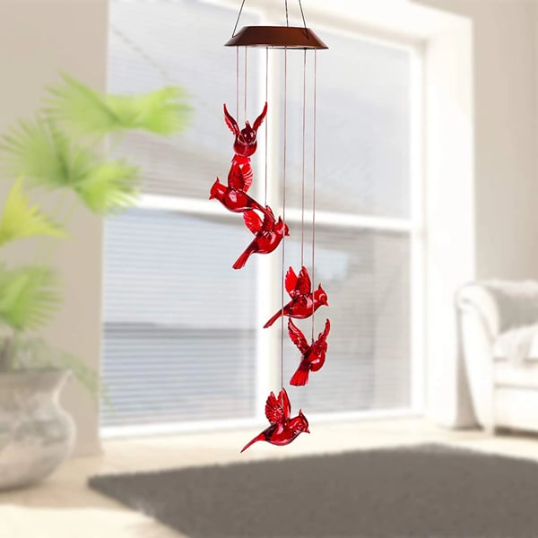 Solar Cardinal Wind Chime Light - FOFOPO