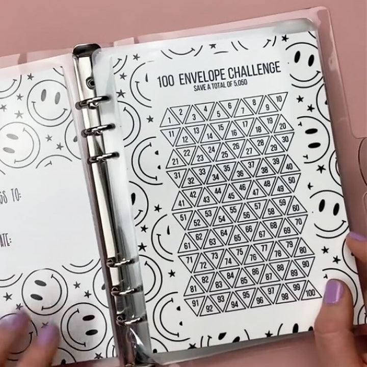 100 Envelope Savings Challenge Binder - FOFOPO