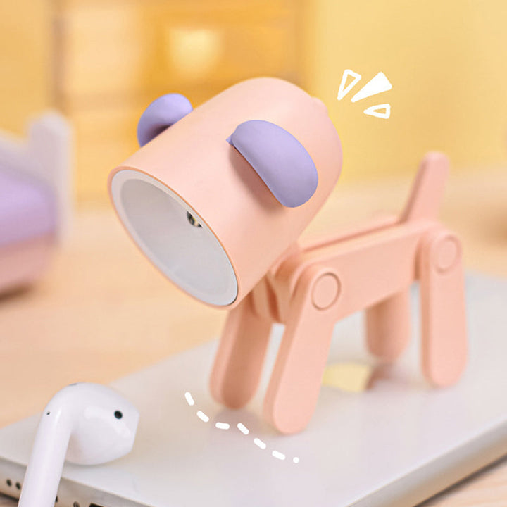 LED Cute Pet Night Light Decorative Ornament Gift Portable Mini Phone Holder Creative Led Desk Lamp - FOFOPO