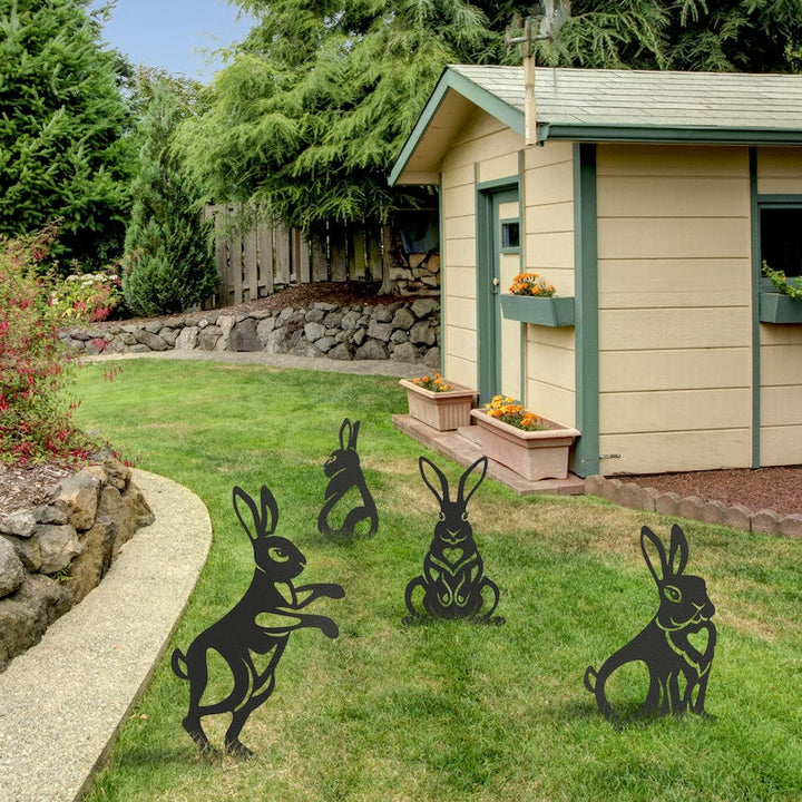 🐇Pre-Easter Promotion - Garden Metal Rabbit Yard Art🐇 - FOFOPO
