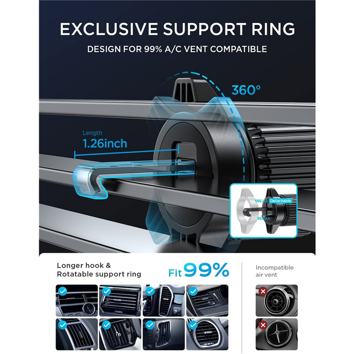 360° Rotation Air Vent Car Phone Mount Holder - FOFOPO