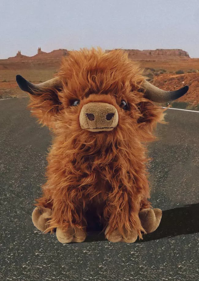 🐂Eco-Friendly Scottish Highland Cow Soft Plush Toy - FOFOPO