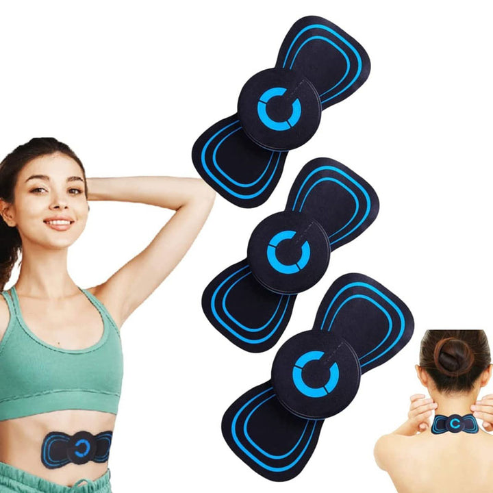 Microcurrent EMS Mini Massage Device Portable Electric Neck Massager for Pain Relief - FOFOPO