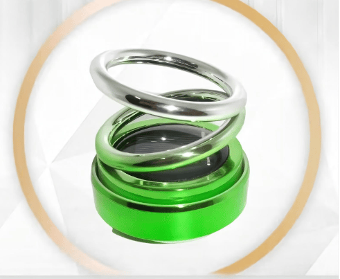 Solar Rotating Double Ring Suspension Car Aromatherapy Ornament💖 - FOFOPO