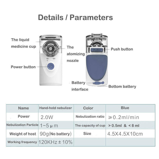 Portable Handheld Nebulizer Machine - FOFOPO