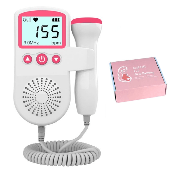 FETAL DOPPLER HEART RATE MONITOR HOME PREGNANCY BABY FETAL HEART RATE SOUND DETECTOR - FOFOPO