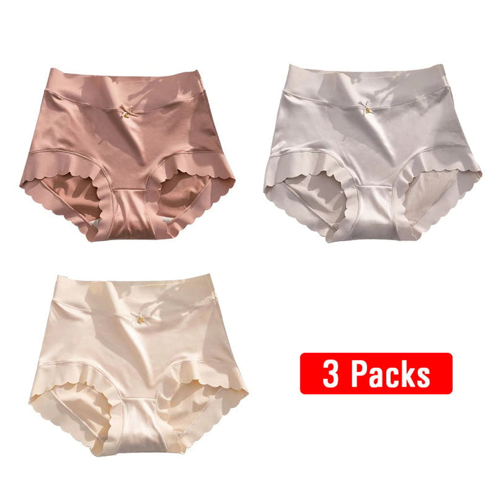 Premium Satin Antibacterial Ice Silk Moisture-absorbing Panties - FOFOPO