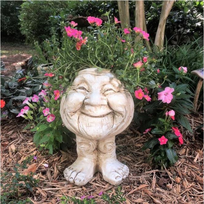 Mugglys Face Statue Planter - FOFOPO