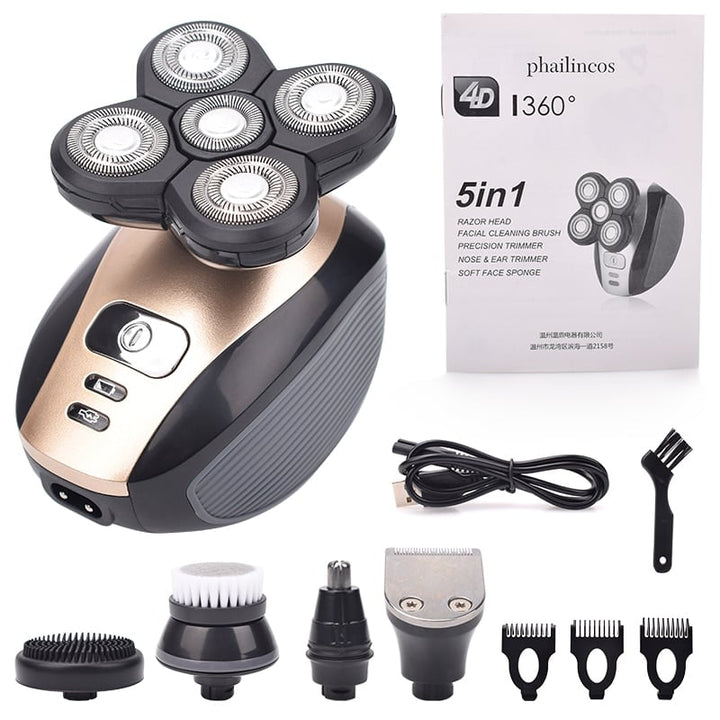 5 In 1 Multifunctional 4D Electric Shaver - FOFOPO