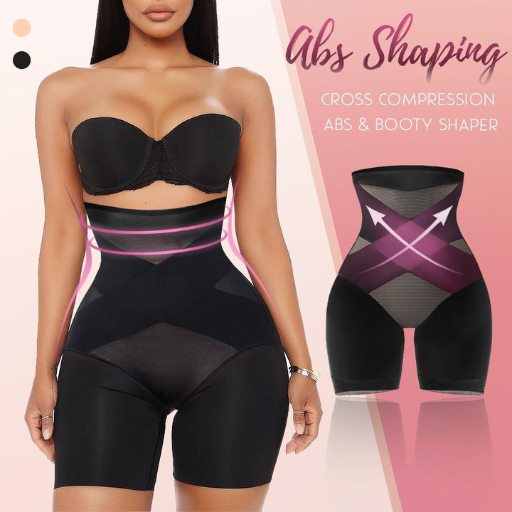 NEW CROSS COMPRESSION ABS & BOOTY HIGH WAISTED SHAPER - FOFOPO