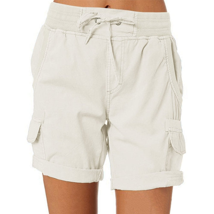 High waist ladies casual loose shorts - FOFOPO