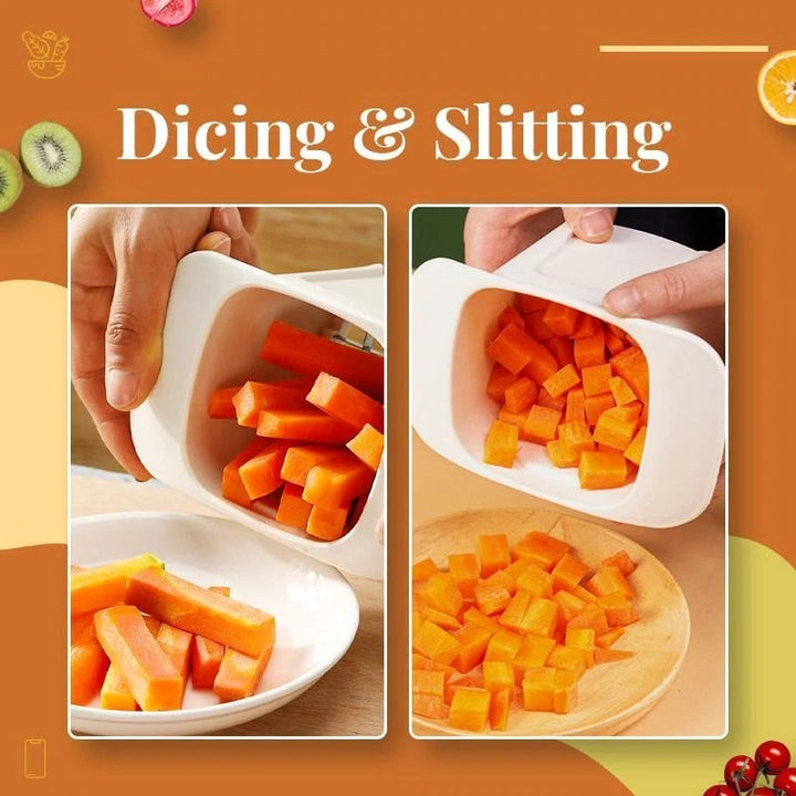 🎁2-in-1 Vegetable Chopper Dicing & Slitting - FOFOPO