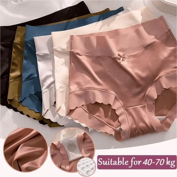 Premium Satin Antibacterial Ice Silk Moisture-absorbing Panties - FOFOPO