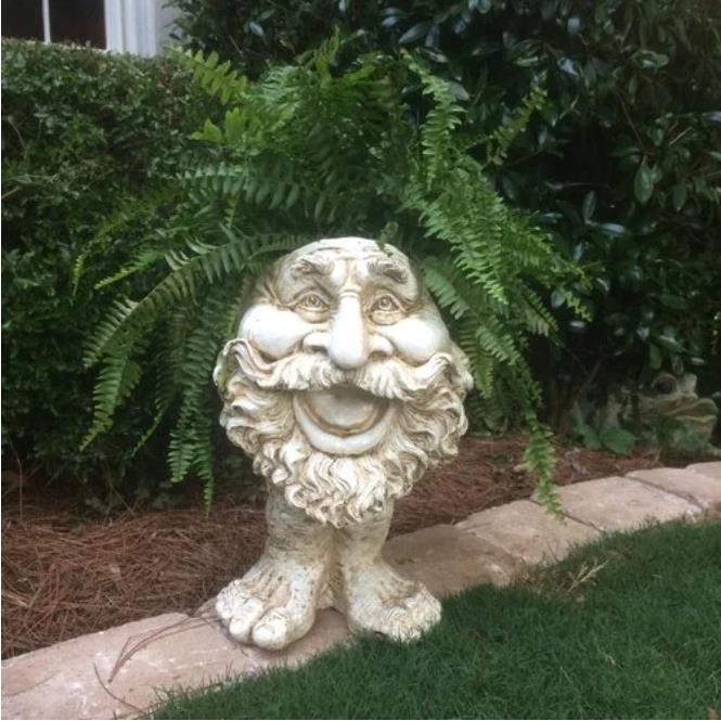 Mugglys Face Statue Planter - FOFOPO