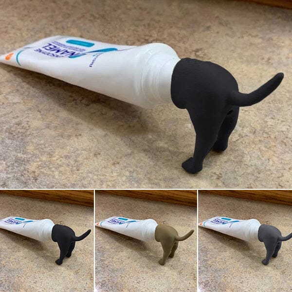 🐶 Pooping Dog Butt Toothpaste Topper | Funny Gift - FOFOPO