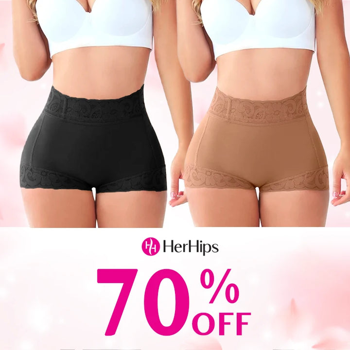 Lace High Waist Tummy Control Panties - FOFOPO