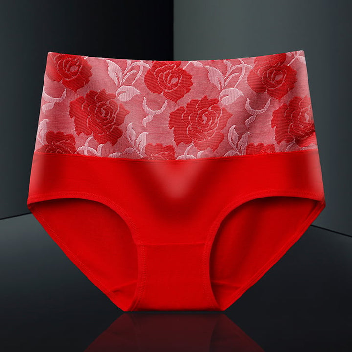 Buy 5 Get 5 Free-Cotton High Waist Abdominal Slimming Hygroscopic Antibacterial Underwear - FOFOPO