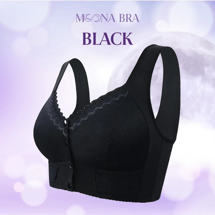 MOONA BRA FRONT CLOSURE BREATHABLE AND POSTURE CORRECTOR BRAS FOR SENIORS - FOFOPO