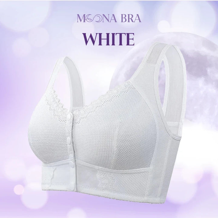 MOONA BRA FRONT CLOSURE BREATHABLE AND POSTURE CORRECTOR BRAS FOR SENIORS - FOFOPO