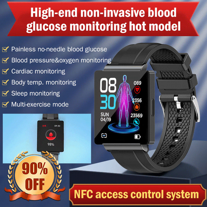 Non-Invasive Blood Glucose Test Smart Watch - FOFOPO