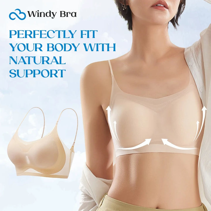WindyBra – Seamless Ultra-Thin Plus Size Ice Silk Comfort Bra - FOFOPO